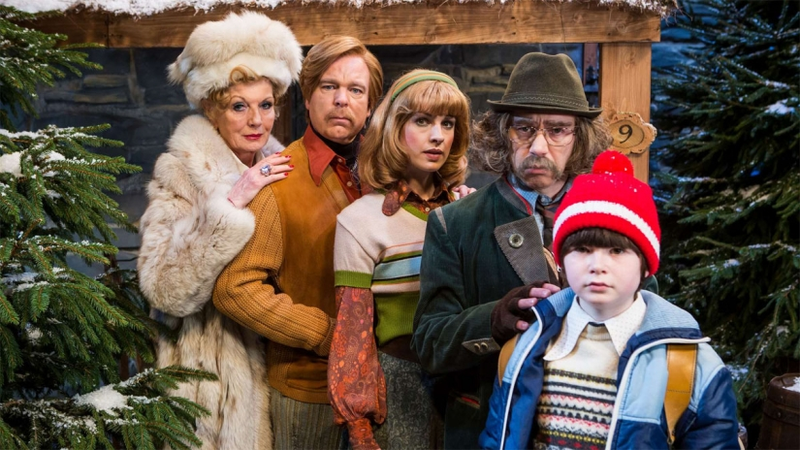 Steve Pemberton and Reece Shearsmith with Rula Lenska, Jessica Raine, George Bedford face the danger of Krampus.